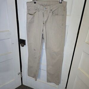 Levi Strauss Co 514 Mens Tan‎ Straight Fit Jeans Size 34x32